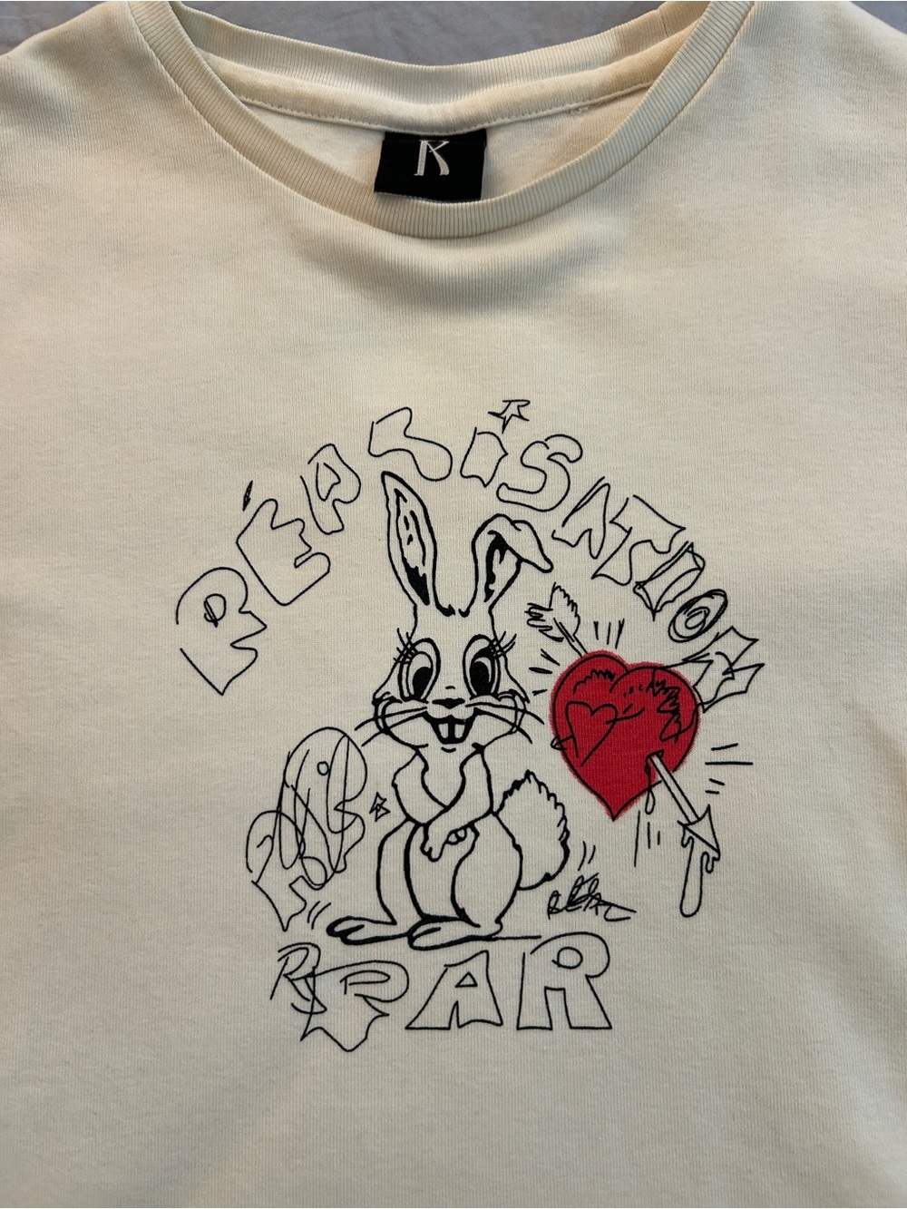 Re/Done x Realisation Par Rabbit Heart Tee - Picture 4 of 6
